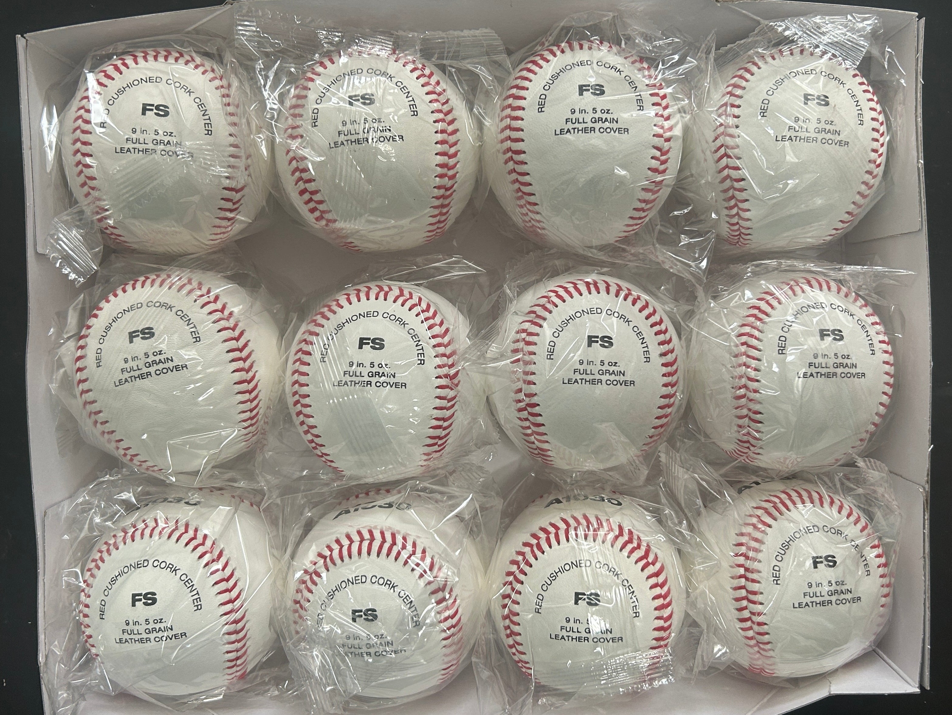 1 Dozen Wilson A1030 Tournament Series Flat Seam Leather Baseballs - Brand New!